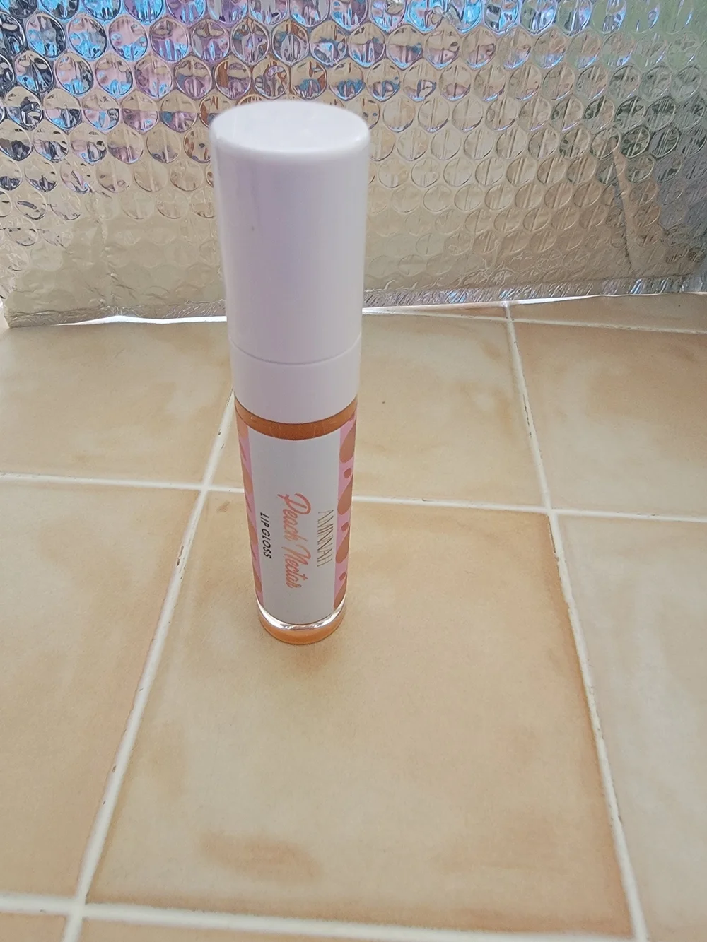 Aminnah sheer peach